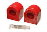 Sway Bar Bushing Set; Red; Front; Bar Dia. 34mm; Performance Polyurethane;