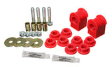 Sway Bar Bushing Set; Red; Rear; Bar Dia. 1 1/8 in.; Performance Polyurethane;
