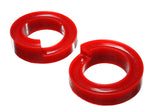 Coil Spring Isolator Set; Red; Performance Polyurethane;