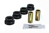 Track Arm Bushing Set; Black; Rear; Performance Polyurethane;