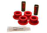 Track Arm Bushing Set; Red; Rear; Performance Polyurethane;