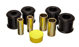 Trailing Arm Bushing Set; Black; Rear; Must Reuse All Metal Hardware;