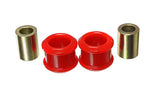 Track Arm Bushing Set; Red; Front; Performance Polyurethane;