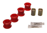 Track Arm Bushing Set; Red; Front; Performance Polyurethane;