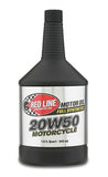 20W50 Motorcycle Oil Synthetic 1 Gallon Red Line Oil