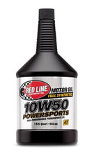 Load image into Gallery viewer, 10W50 Motorcycle, ATV/UTV, Side By Side Engine Oil 1 Quart Red Line Oil