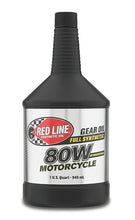Load image into Gallery viewer, 80W Motorcycle Gear Oil Synthetic With Shockproof 1 Quart Red Line Oil