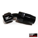 Swivel Hose End (Braided Rubber) - 45 Degree - 08 AN