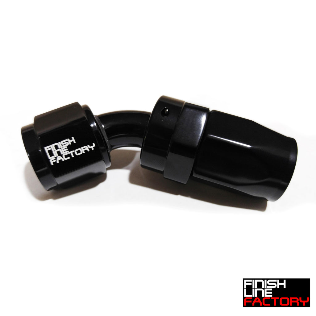 Swivel Hose End (Braided Rubber) - 45 Degree - 16 AN