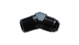 45 Degree Adapter Fitting; Size: -6AN x 3/8