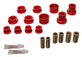 Control Arm Bushing Set; Red; Rear; Performance Polyurethane;