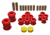 Control Arm Bushing Set; Red; Rear; Performance Polyurethane;