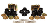 Control Arm Bushing Set; Black; Front; Must Reuse All Metal Parts;