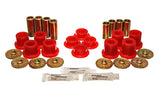Control Arm Bushing Set; Red; Front; Must Reuse All Metal Parts;