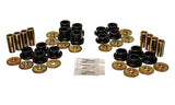 Control Arm Bushing Set; Black; Rear; Must Reuse All Metal Parts;