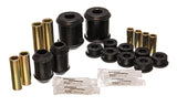 Control Arm Bushing Set; Black; Rear; Performance Polyurethane;