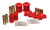 Control Arm Bushing Set; Red; Rear; Performance Polyurethane;