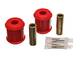Trailing Arm Bushing Set; Red; Rear; Performance Polyurethane;