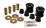 Control Arm Bushing Set; Black; Front; Performance Polyurethane;