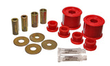Control Arm Bushing Set; Red; Front; Performance Polyurethane;