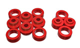 Body Cab Mount Set; Red; Performance Polyurethane;