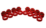 Body Cab Mount Set; Red; Performance Polyurethane; Body To Frame;