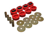 Body Mount Set; Red; Performance Polyurethane;