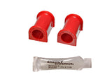 Sway Bar Bushing Set; Red; Front; Bar Dia. 18mm; Performance Polyurethane;