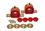 Sway Bar Bushing Set; Red; Front; Bar Dia. 30mm; Performance Polyurethane;