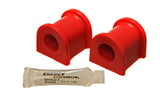 Sway Bar Bushing Set; Red; Front; Bar Dia. 21mm; Performance Polyurethane;