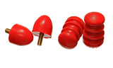 Bump Stop Set; Red; Front Lower; Incl. 2 Per Set; Performance Polyurethane;