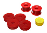 Trailing Arm Bushing Set; Red; Rear; Performance Polyurethane;