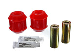 Trailing Arm Bushing Set; Red; Rear; Must Reuse All Metal Hardware;