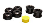 Control Arm Bushing Set; Black; Rear; Performance Polyurethane;