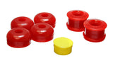 Control Arm Bushing Set; Red; Rear; Performance Polyurethane;