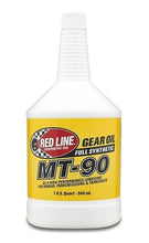 Load image into Gallery viewer, 75W90 Gear Oil MT-90 Manual Transmission GL-4 1 Quart Red Line Oil