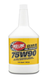75W90 Gear Oil Synthetic GL-5 Differential Gear Oil 1 Quart Red Line Oil