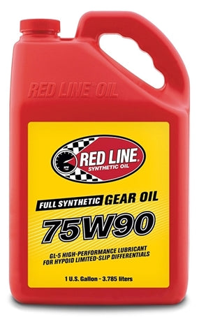 75W90 Gear Oil Synthetic GL-5 Differential Gear Oil 1 Gallon Red Line Oil