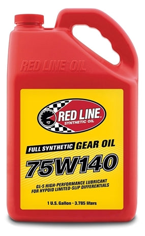 75W140 Gear Oil Synthetic GL-5 Differential Gear Oil 1 Gallon Red Line Oil