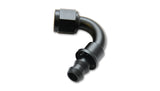 Push-On 120 Degree Hose End Elbow Fitting; Size: -8AN