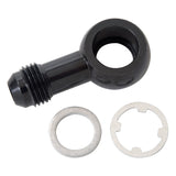 HONDA FUEL BANJO W/-6 AN MALE W/O FUEL PRESSURE DAMPER HONDA CIVIC BLK ANODIZE