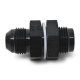8AN Fuel Cell Bulkhead Fitting With Black Finish