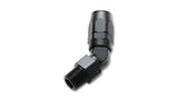 Male Hose End Fitting, 45 Degree; Size: -10AN; Pipe Thread 1/2