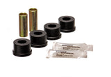 Control Arm Bushing Set; Black; Front; Performance Polyurethane;