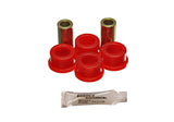Control Arm Bushing Set; Red; Front Lower; Performance Polyurethane;