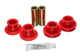 Control Arm Bushing Set; Red; Front Lower; Performance Polyurethane;