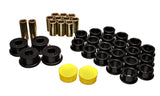 Control Arm Bushing Set; Black; Rear; Performance Polyurethane;