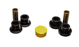 Control Arm Bushing Set; Black; Front; Performance Polyurethane;