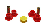 Control Arm Bushing Set; Red; Front; Performance Polyurethane;