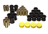 Control Arm Bushing Set; Black; Rear; Performance Polyurethane;